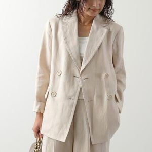 S MAX MARA ジャケット LAURA リネンブレンド