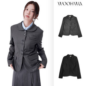 【WOOHWA】ROUND COLLAR CLASSIC BLAZER