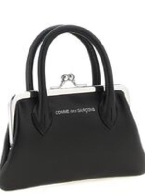COMME des GARCONS ミニレザーバッグ  ハンドバッグ がま口