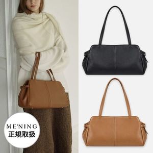 ME'NING Miche Bag レザートートバッグ 横長バッグ 韓国ブランド