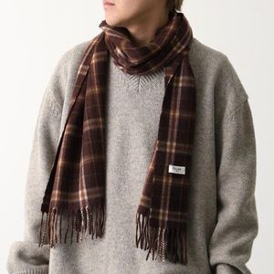 CELINE マフラー 2AWU40S39 タータンチェック柄 カシミヤ
