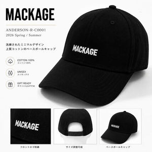MACKAGE ベースボール キャップ ANDERSON-R ロゴ