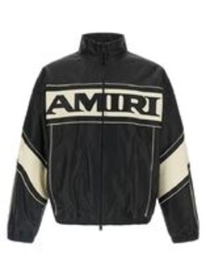 BTSグク着用 AMIRI バイカラー ハイネック レザージャケット