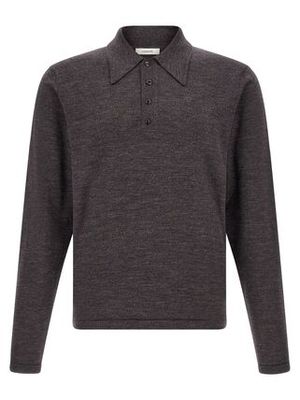 LEMAIRE Mouline wool polo shirt