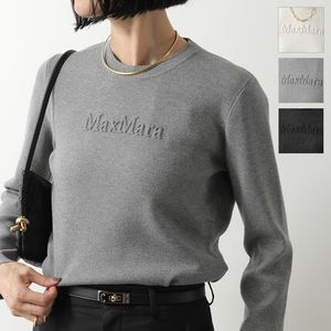 MAX MARA ニット TICINO クルーネック 凸凹ロゴ