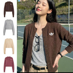 【ADIDAS】エッセンシャルニットカーディガン IA4454