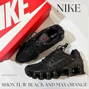 NIKE【送料/関税込】大人気☆SHOX TL WMNS BLACK AND MAX ORANGE