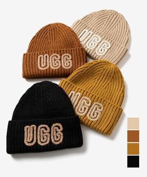 アグ UGG CHUNKY CRAFTED RIB BEANIE ニット帽 102345