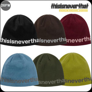 [Thisisneverthat]★韓国人気★SP-Logo No Cuff Beanie