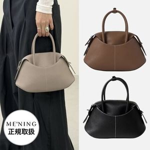 ME'NING Sova Bag レザーハンドバッグ 韓国ブランド