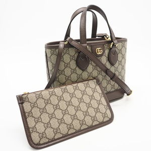 GUCCI グッチ 2wayハンドバッグ ベージュ ブラウン
