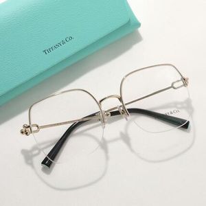Tiffany&Co. メガネ TF1153-D スクエア型 ハーフリム