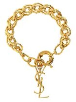 SAINT LAURENT メタル ロープモチーフ チェーンブレスレット