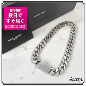 即発OK&送料関税込◇SAINT LAURENT カーブチェーン ネックレス